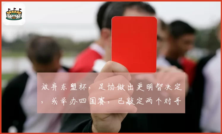 放弃东盟杯,足协做出更明智决定,或举办四国赛,已敲定两个对手